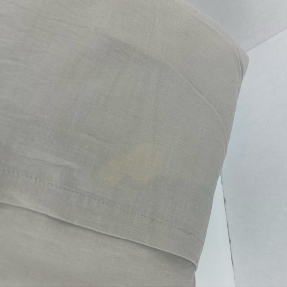 Pair of Barbara Berry grey accent pillows with button & embroidered accents - Picture 11 of 12